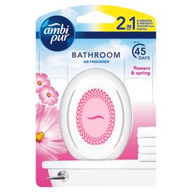 AMBI PUR BATHROOM 2IN1 AIR FRESHENER FLOWES &amp; SPRING 7.5 ML