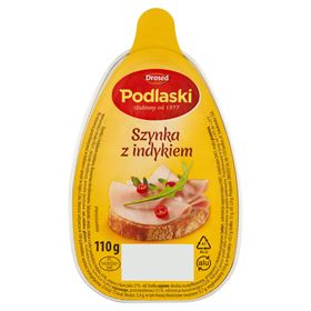DROSED PODLASKI SCHINKEN MIT TRUTHAHN 110 G 15 STÜCK