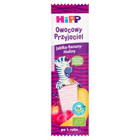 Barre de fruits Hipp Organic Fruit Friends pour petits enfants à partir de 1 an Pommes-Banane-Framboise 23 g