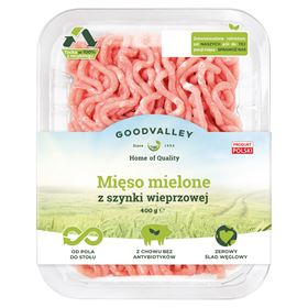 GOODVALLEY SCHINKEN-HAKKET KØD 400 G KARTE