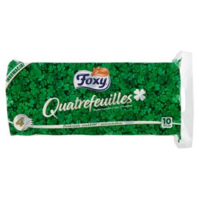 FOXY ČTYŘLÍSTEK 4-VRSTVÉ TOALETNÍ PAPÍR 10 ROLÍ