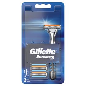 Gillette Sensor barbermaskine + 3 patroner
