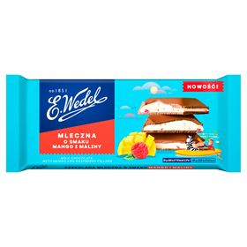 E.WEDEL MILCHSCHOKOLADE MANGO UND HIMBEERE 100 G
