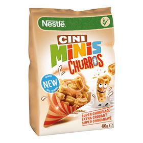CINI MINIS CHURROS CEREALI PER LA COLAZIONE 400 G 15 PEZZI
