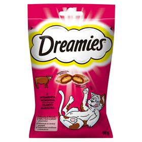 DREAMIES ERGÄNZUNGSFUTTER MIT KÖSTLICHEM RINDFLEISCH 60 G