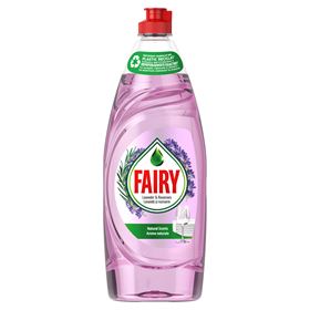 FAIRY NATURALS OPVASKEMIDDEL MED 100 % NATUR LAVENDEL OG ROSMARIN DUFT 650 ML