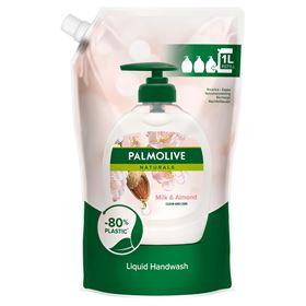PALMOLIVE NATURALS MILK & ALMOND (MILCH UND MANDEL), CREMEFLÜSSIGE HÅNDSÆBE, 1L-VORRAT
