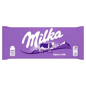 MILKA MILCHSCHOKOLADE AUS ALPENMILCH 100G