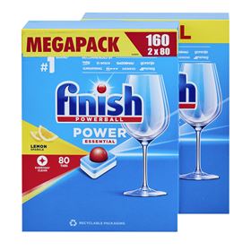 FINISH POWER ESSENTIAL LEMON CAPSULE PENTRU MAȘINĂ DE SPĂLAT VAZE 80 BUCĂȚI