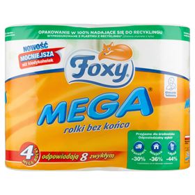 FOXY MEGA HÂRTIE IGIENICĂ TRISTRAT 4 BUCĂȚI
