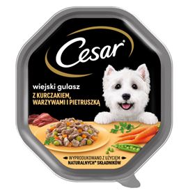 CESAR NASSES HUNDEFUTTER LÄNDLICHER EINTOPF MIT HÜHNERGEMÜSE UND PETERSILIE 150 G 14 STÜCK