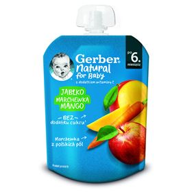 GERBER DESERK JABLKO MANGO MRKEV 80 G