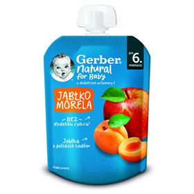 GERBER DESSERT JABLKO MERUŇKA 80 G