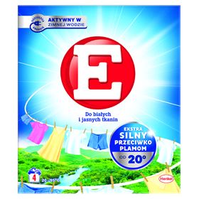 E WASCHPULVER FÜR WEISSE UND HELLE STOFFE 240 G