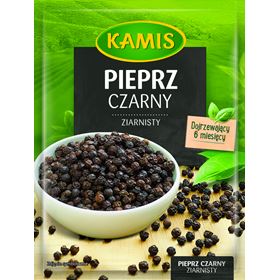 KAMIS SCHWARZES PFEFFERKÖRNER 16 G 22 STÜCK