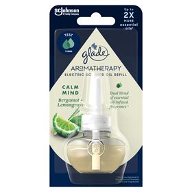 GLADE AROMATERAPIE KLIDNÁ MYSL NÁPLŇ PRO ELEKTRICKÝ DIFUZÉR BERGAMOT + CITRONOVÁ TRÁVA 17,4 ML
