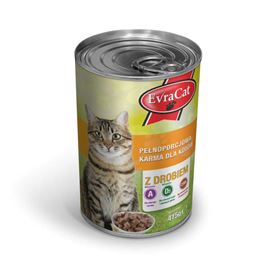 EVRACAT krmivo pro kočky s drůbežím masem 415 g