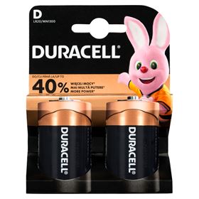DURACELL D/LR20 แบตเตอรี่อัลคาไลน์ 2 ชิ้น