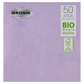 PENA SERVIETTEN BIOLOGISCH ABBAUBAR LILA 33 X 33 CM 50 ST