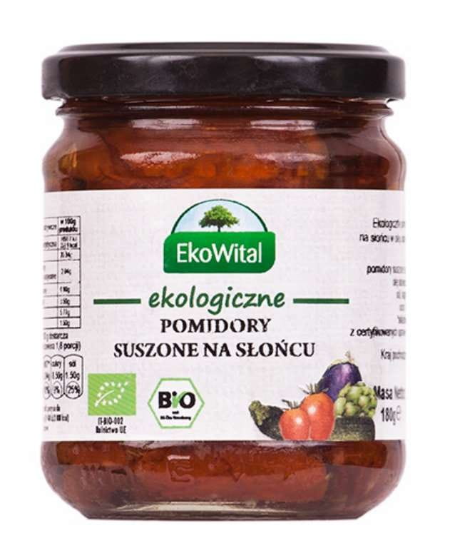 Roșii uscate la soare în ulei BIO 180 g EKOWITAL