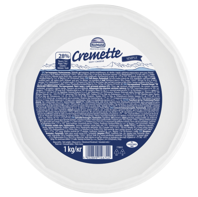 HOCHLAND CREMETTE-SÝR 2 KG