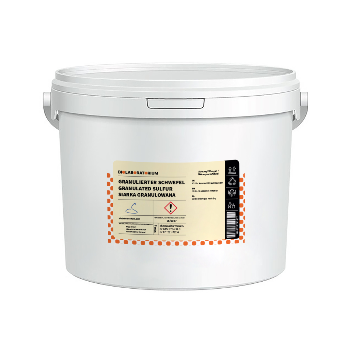 Granulovaná síra 5 kg BIOLABORATORIUM