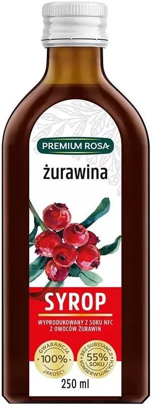 Tyttebærsirup 250 g PREMIUM ROSA