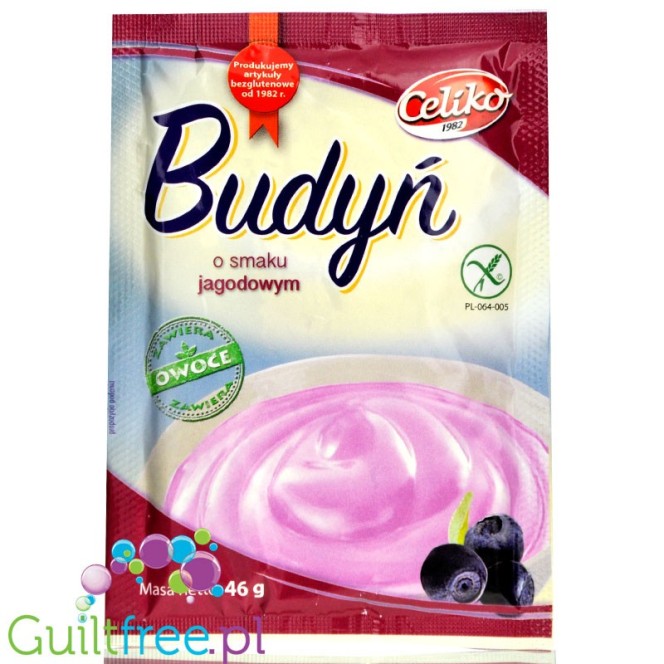 Gluténmentes bogyós gyümölcsös puding 40g CELIKO