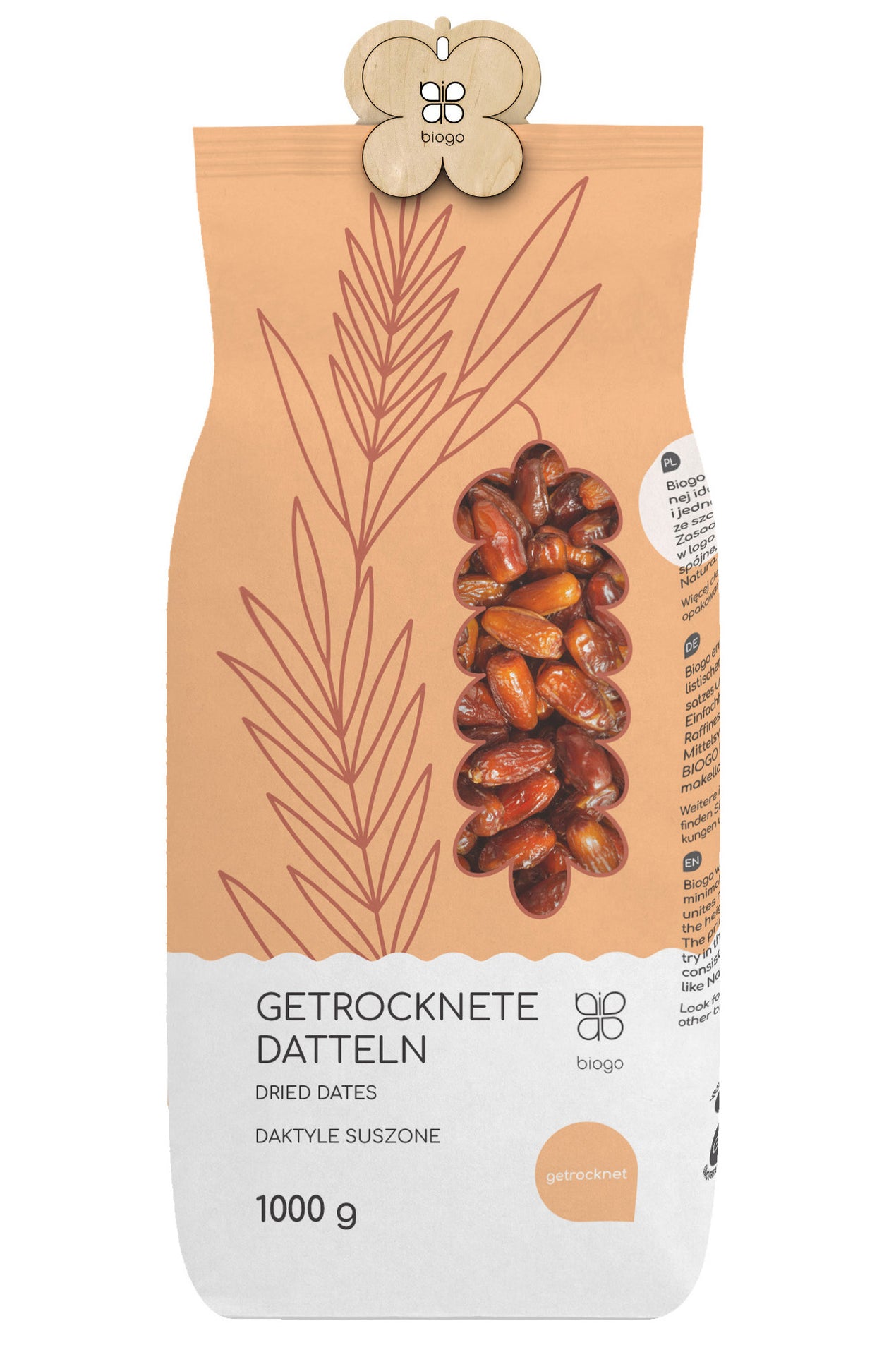 Sušené datle 1 kg BIOGO