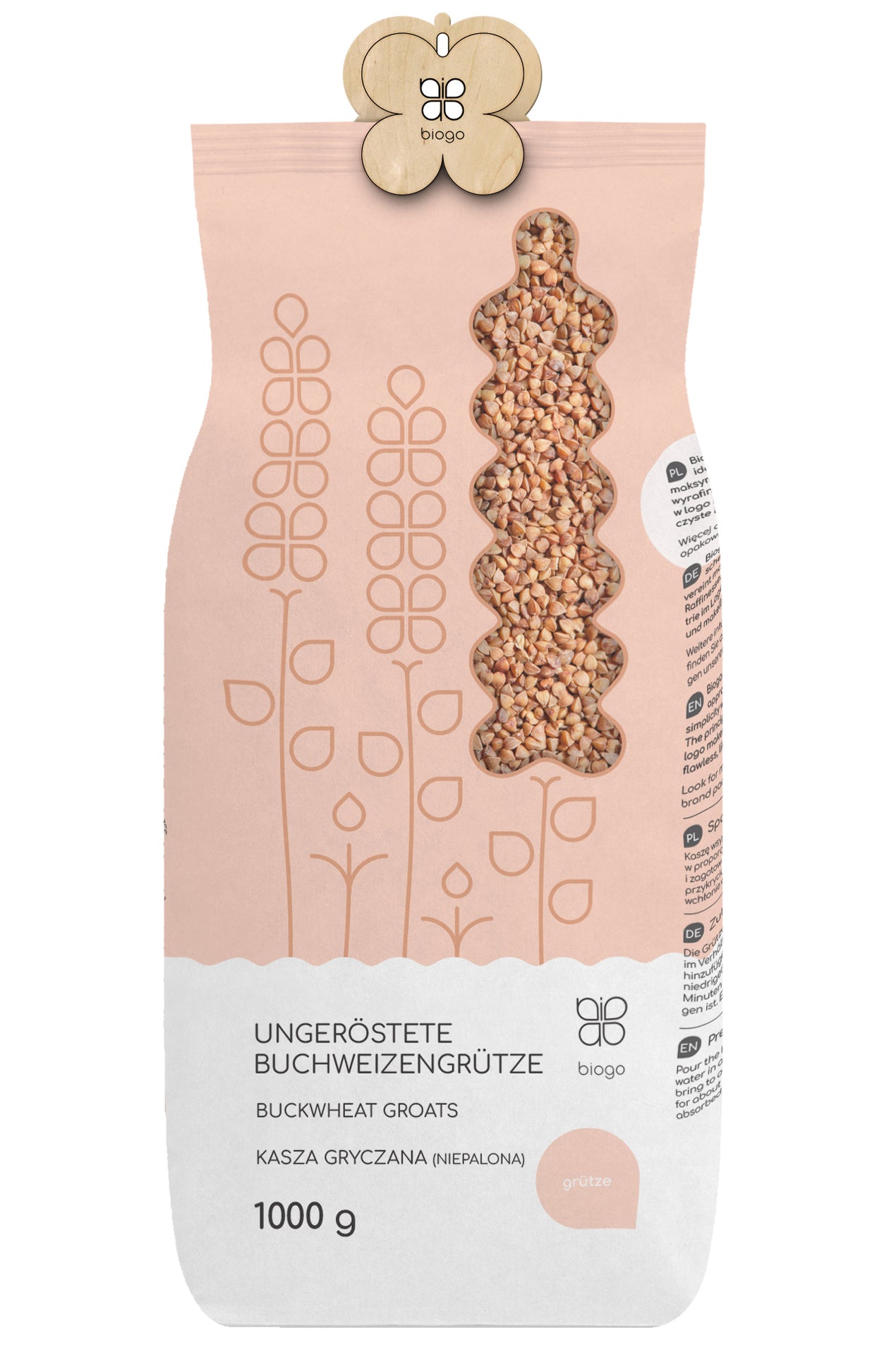 Neloupaná pohanková kroupa 1 kg BIOGO