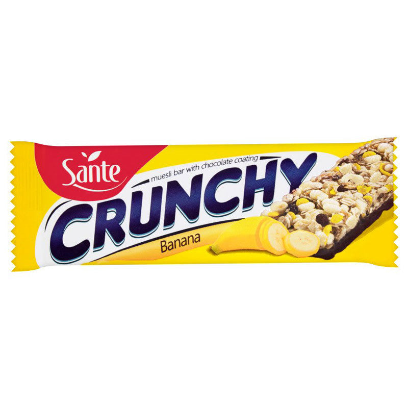 Sante Bananen-Knusperreep in chocolade 40g