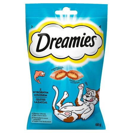 DREAMIES ERGÄNZUNGSFUTTER MIT AUSGEWÄHLTEM LACHS 60 G
