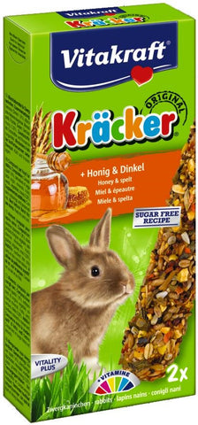 KRACKER Butt für Kaninchen, Honig und Dinkel 2St - VITAKRAFT