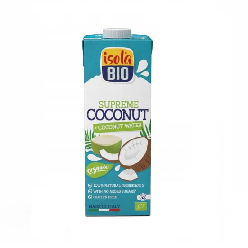Kokosdryck med kokosvatten glutenfri EKO 1000 ml ISOLA bio
