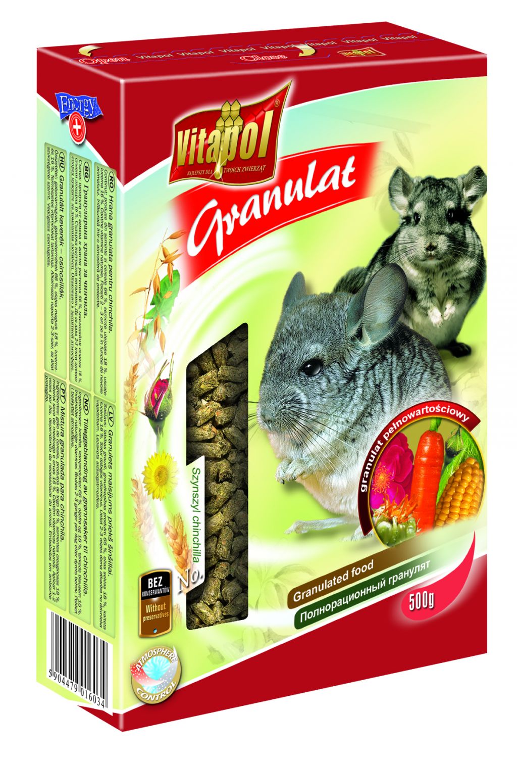 GRANULAT FÜR CHINCHILLA [ZVP-1603] 500g - VITAPOL