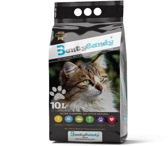 NATUR Weiße Bentonitstreu 10l - BENTY SANDY