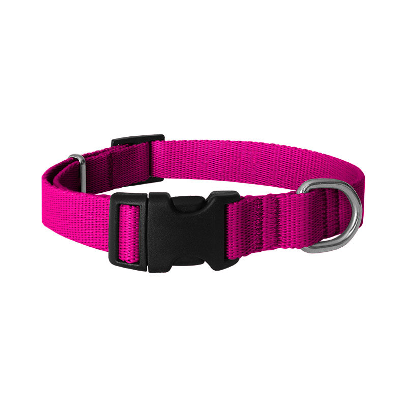 Glattes verstellbares Halsband 16 - Fuchsia - CHABA