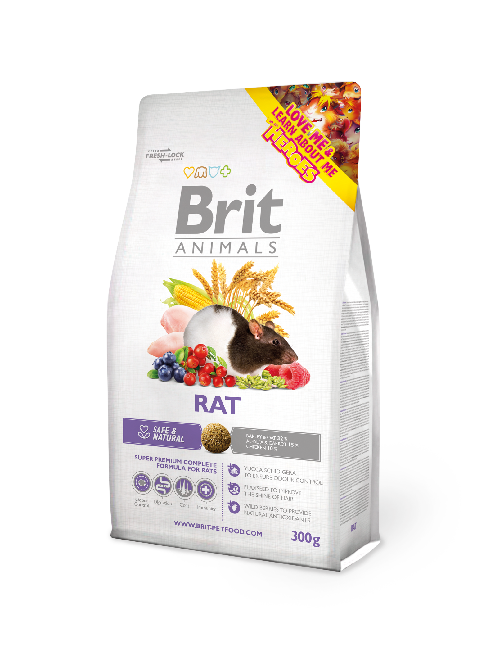 TIERE RATTE KOMPLETT 300g - BRIT