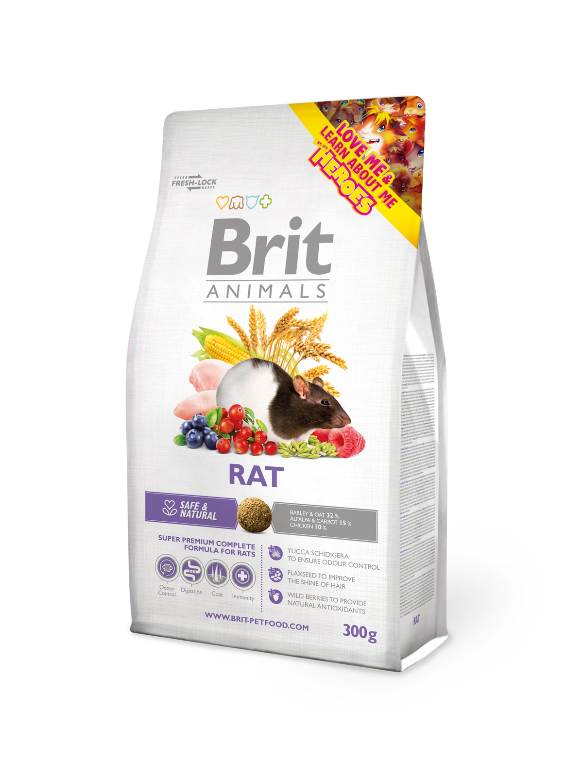 TIERE RATTE KOMPLETT 300g - BRIT