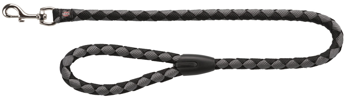 Cavo Lanyard, L-XL, 1,00 m, 18 mm, Schwarz/Silber [TX-144220] - TRIXIE