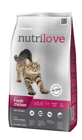 Premium ADULT Katze mit frischem Huhn 1,5kg [12293] - NUTRILOVE