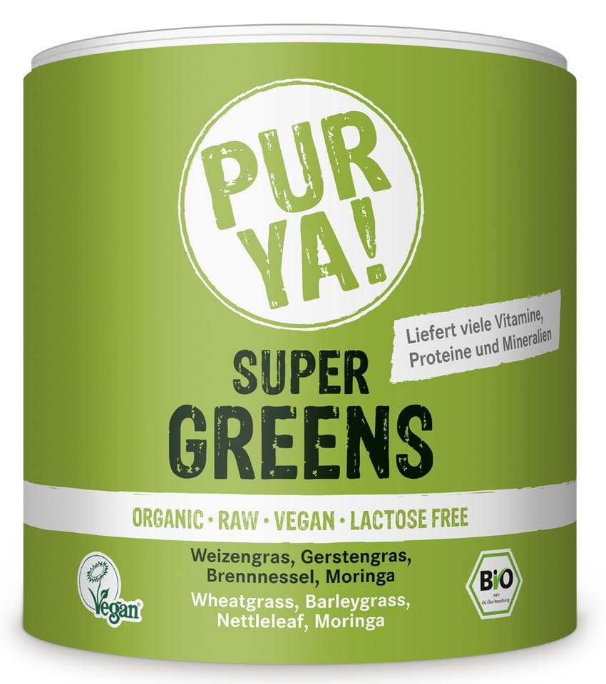 ผงผสมพืช Super Greens อินทรีย์ 150 กรัม - PUR YA!