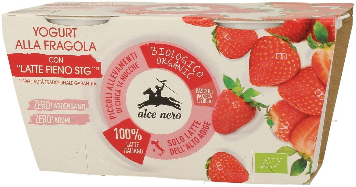 Jordgubbsyoghurt EKO 2 x 125 g - ALCE NERO