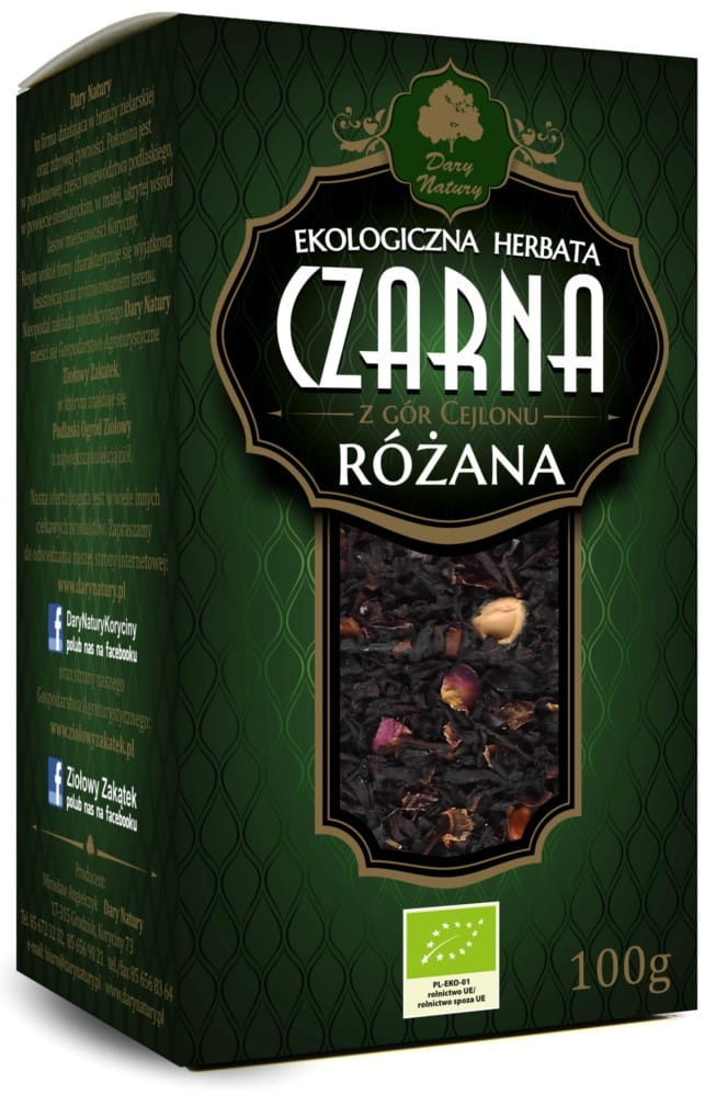 Černý růžový čaj BIO 100 g - DARY PŘÍRODY
