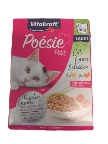 POESIE PETIT mit Katzengras 6x50g - VITAKRAFT