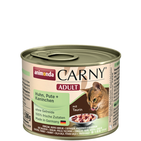 Carny Adult Dose mit Huhn, Pute und Kaninchen 200g - ANIMONDA