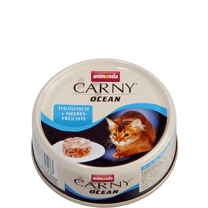 Carny Ocean Dose mit weißem Thunfisch und Meeresfrüchten 80g - ANIMONDA