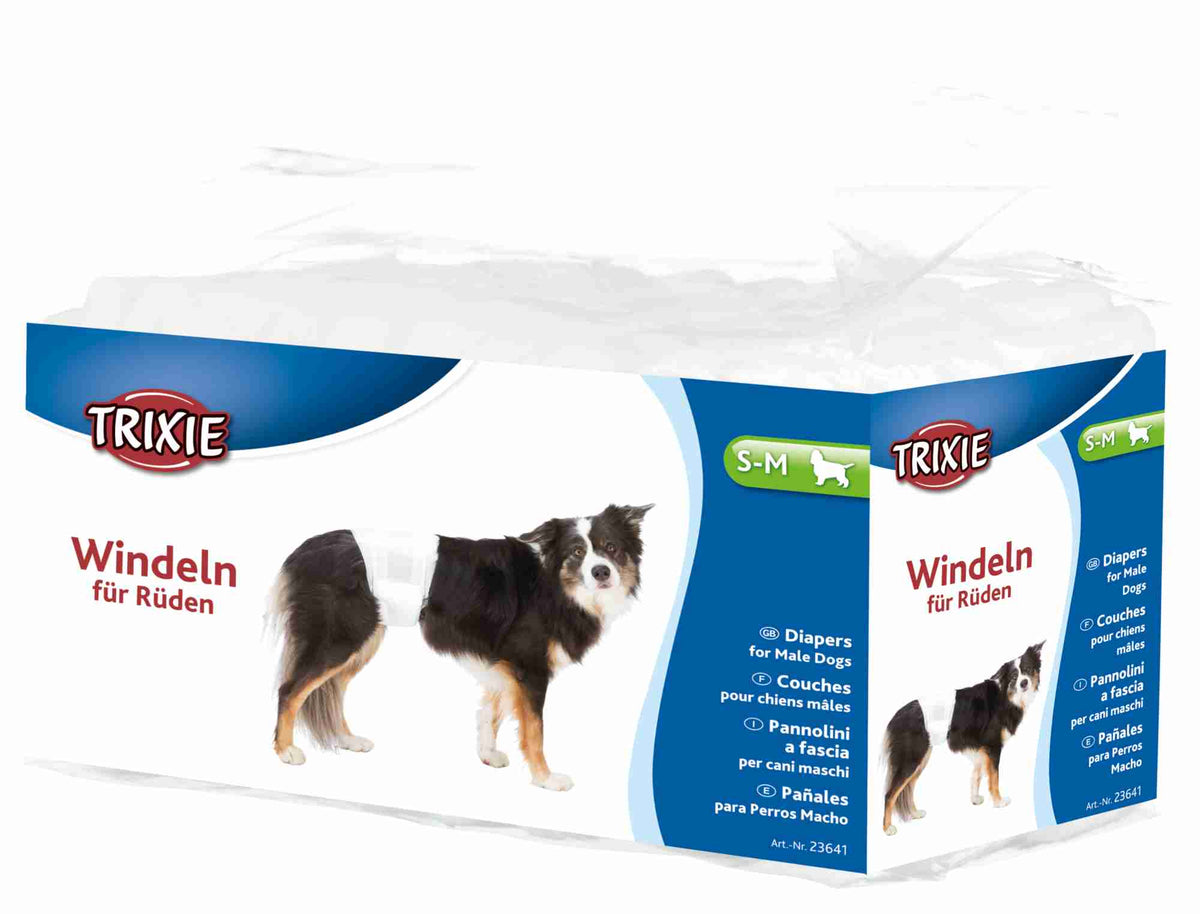 Windeln für Hunde, S-M: 30-46 cm, 12 Stk./Packung [TX-23641] - TRIXIE