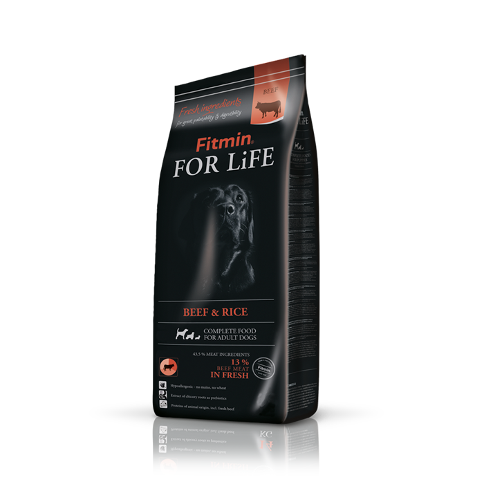 dog For Life Rind & Reis 14kg - FITMIN