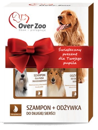 Doppelpack für langhaarige Hunde, Shampoo 250 ml + Spülung 240 ml - OVERZOO